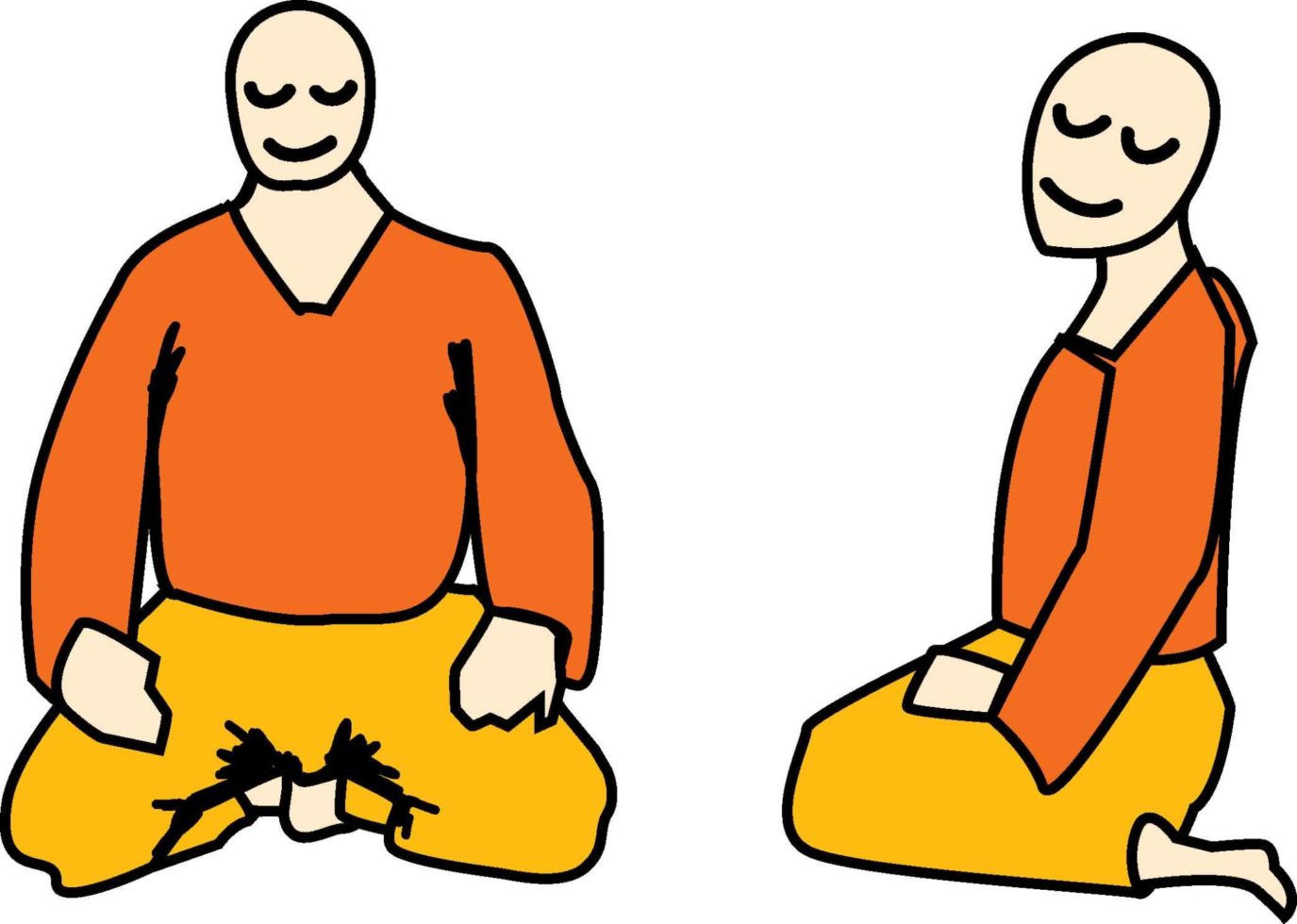 zazen meditation posture: Seiza