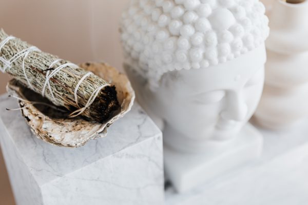 Buddha and incense