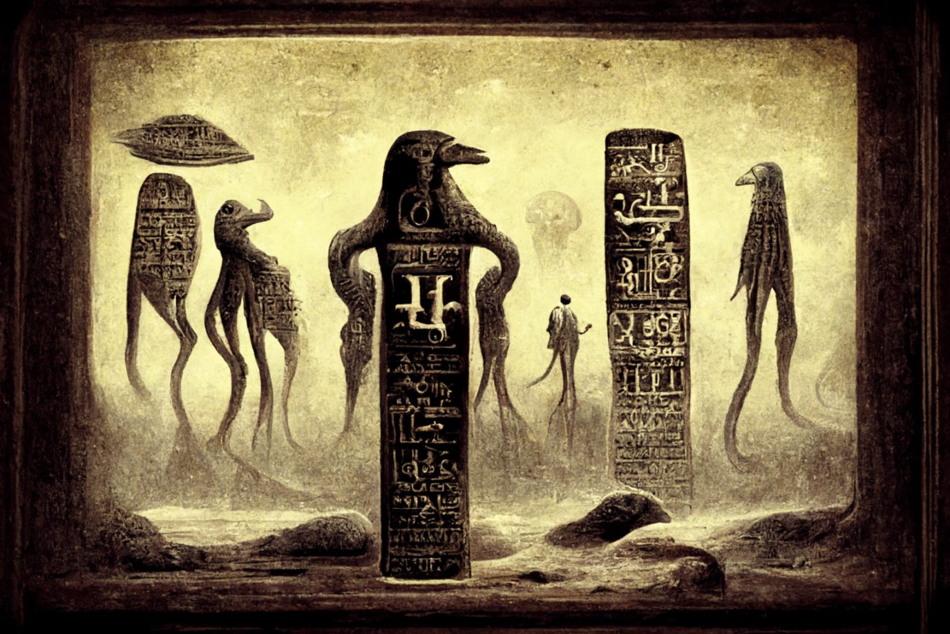 Hieroglyphics from Hermetic teachings