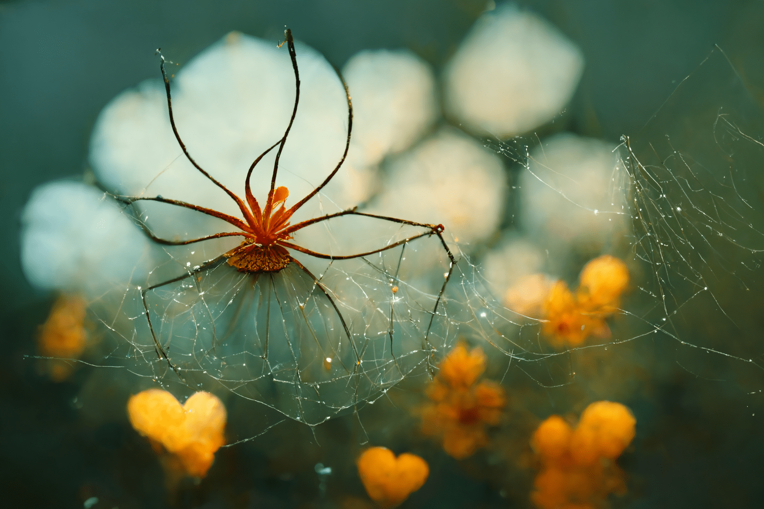 Gratitude spider spinning a web of gratitude 